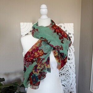 Women's Lightweight Floral Scarf
